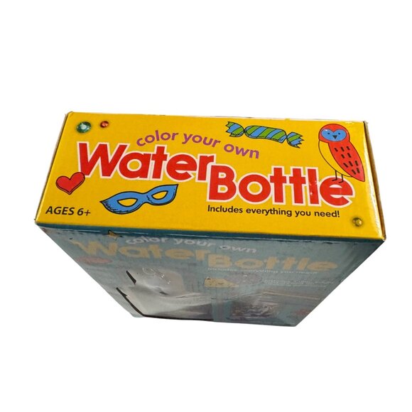 Color Your Own Water Bottle Kit Markers & Gemstones Safe For Drinking & BPA-Free - Picture 3 of 7